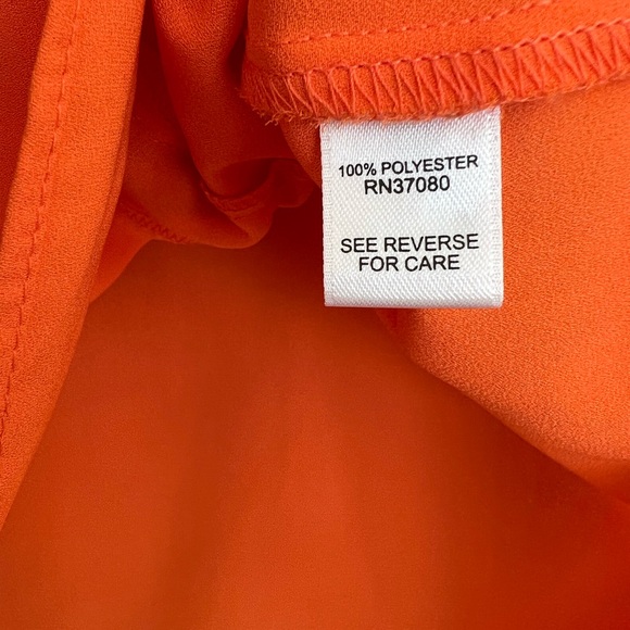 Cato Sleeveless Bright Orange Top Side Tie - Picture 4 of 4